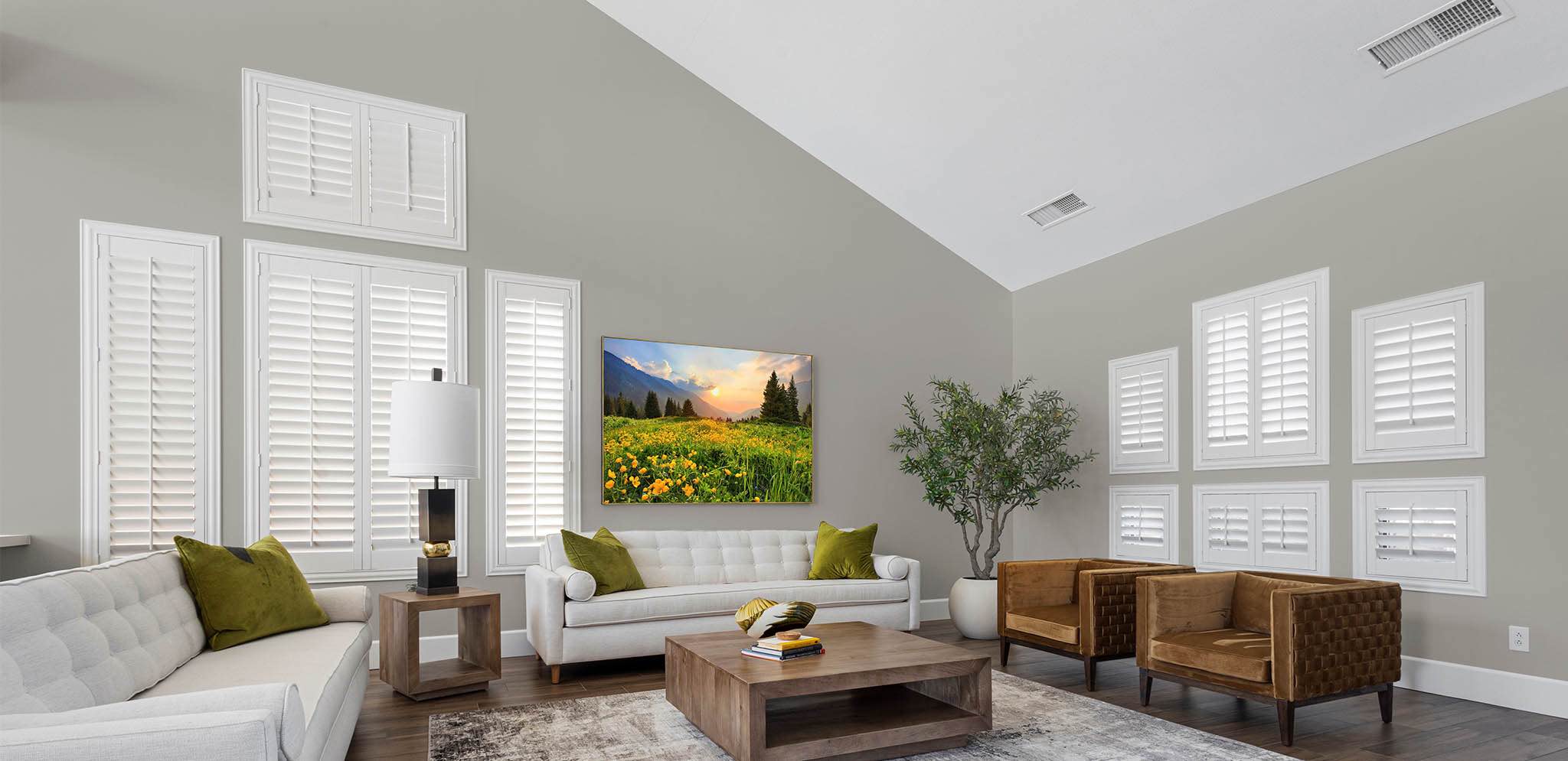 Shutters in a Jacksonville living room